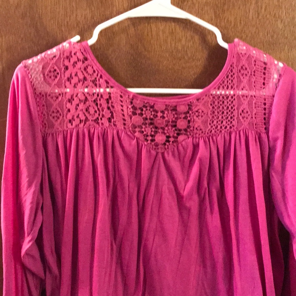 Pink 3/4 Length top